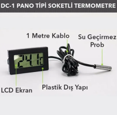 DC-1 Pano Tipi Soketli Termometre (5' li Paket)