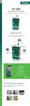 Proskit Mt-7058 Mini Lan Kablo Tester