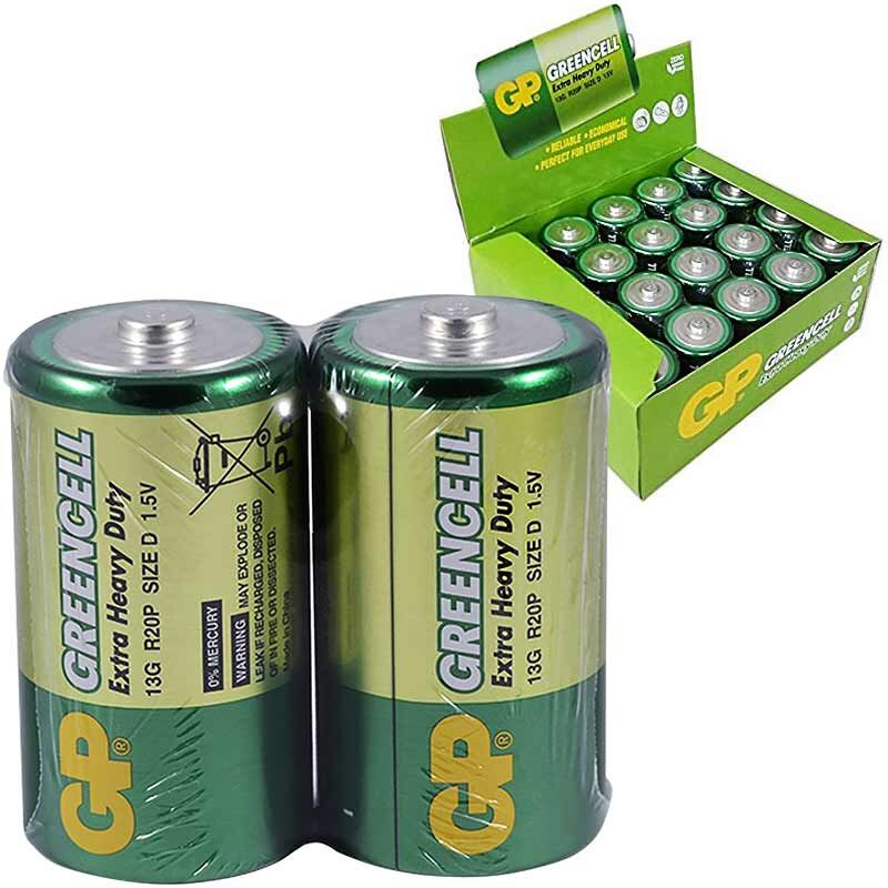 GP 13G 2S2 R20 Büyük D Boy Pil  20'li Paket