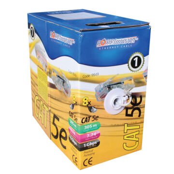 Powermaster Cat5 305 Metre Ethernet Network Kablosu