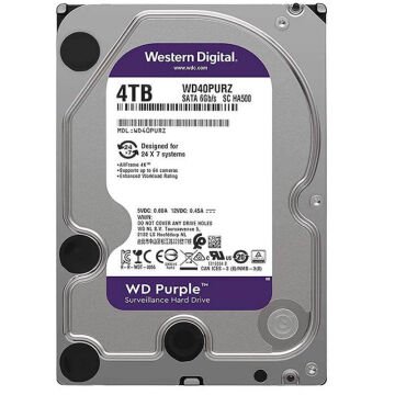 Western Digital Purple WD40PURZ 4 Tb Sata 6GB/S 7/24 Güvenlik Harddisk
