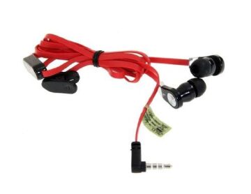 Langston JM02 Mikrofonlu Kulak İçi Kulaklık Düz Kablo - Kırmızı