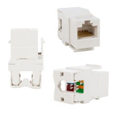 Rj45 Cat6 Şase 180 Derece Keystone Jack
