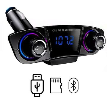 PowerMaster PM-22010 Bluetooth - SD Hafıza Kartı - Aux - Flash Bellek FM Transmitter