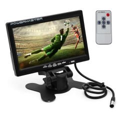 PowerMaster PM-15487 7'' TFT Lcd Dijital Monitör 2 Kanal Geri Görüş Kamerası Tetiklemeli 800X480P