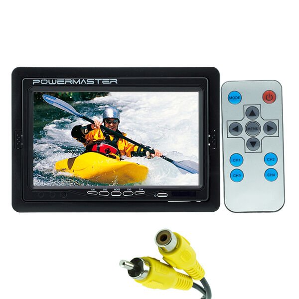 PowerMaster PM-15487 7'' TFT Lcd Dijital Monitör 2 Kanal Geri Görüş Kamerası Tetiklemeli 800X480P