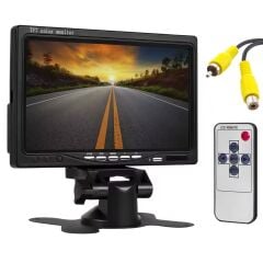 PowerMaster PM-15487 7'' TFT Lcd Dijital Monitör 2 Kanal Geri Görüş Kamerası Tetiklemeli 800X480P