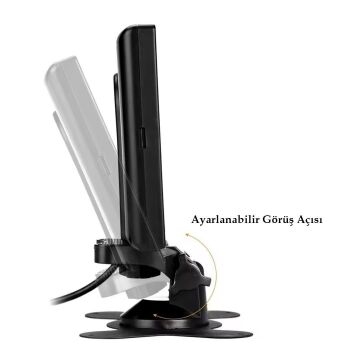 PowerMaster PM-15487 7'' TFT Lcd Dijital Monitör 2 Kanal Geri Görüş Kamerası Tetiklemeli 800X480P