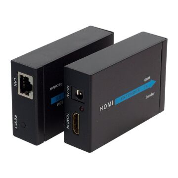 Powermaster HDMI To Cat5-Cat6 Extender 60 Metre Uzatıcı  PM-18232