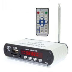 Magicvoice MP5-USB-SD-MMC-Bluetooth-Kumandalı (5V/12V) Kasalı Oto Teyp Çevirici SS-105