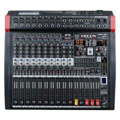 Decon DMP-12P Usb-Bluetooth 8 Kanal Mono / 2 Kanal Stereo 2x650W 12 Kanal Power Mixer