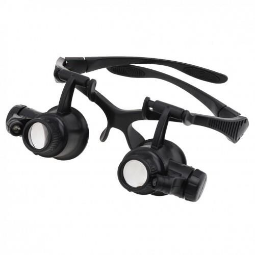 Nikula Tamirci İçin Led Işıklı Gözlük Tipi Büyüteç 10x 15x 20x 25x