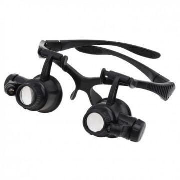 Nikula Tamirci İçin Led Işıklı Gözlük Tipi Büyüteç 10x 15x 20x 25x