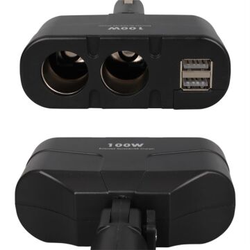 Olesson 1652 12-24V Çift USB Girişli 100W 2'li Araç Çakmak Çoklayıcı