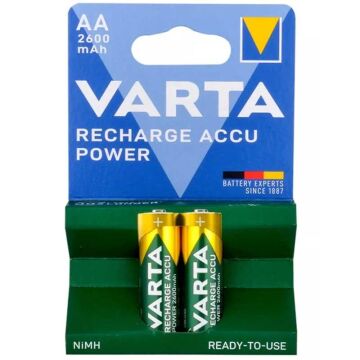 Varta NI-MH 1.2 Volt 2600 Mah R2U AA Şarjlı 2'li Kalem Pil