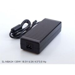 POWERMASTER PM-11415 18.5 VOLT - 6.5 AMPER - 120 WATT 4.5*3.0 MM UÇLU ADAPTÖR (HP NOTEBOOK)