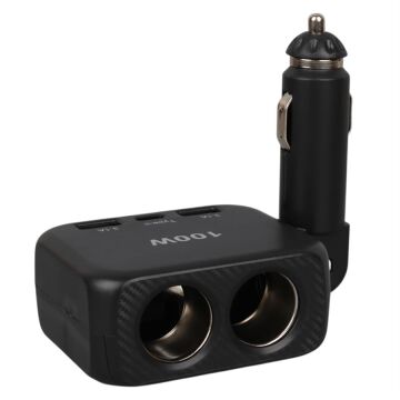 Olesson 1655 12-24V TYPE-C + Çift USB-A Girişli 100W 2'li Araç Çakmak Çoklayıcı