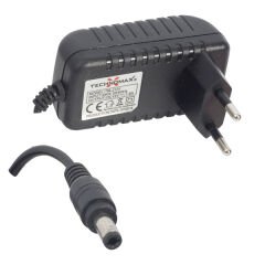 Powermaster PM-8115 12 Volt - 1.5 Amper 5.5*2.5 Mm Uçlu Plastik Kasa Priz Tipi Adaptör
