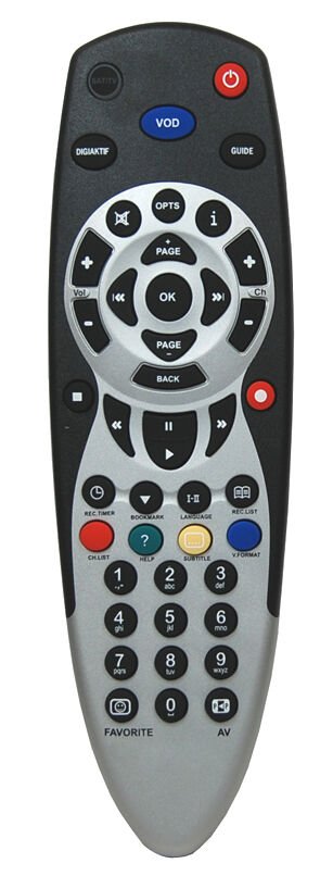 Digitürk Plus Siyah-Gri Uydu Kumandası (Orjinal Kasa)