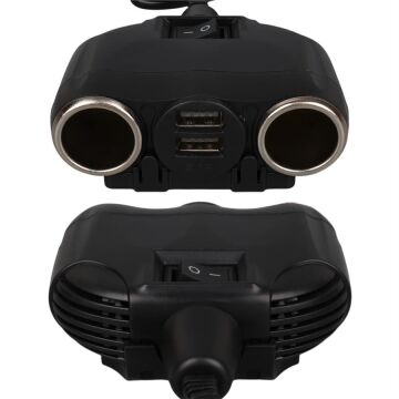 Olesson 1630 12-24V Çift USB Girişli 120W 80cm Kablolu 2'LI Araç Çakmak Çoklayıcı