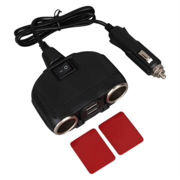 Olesson 1630 12-24V Çift USB Girişli 120W 80cm Kablolu 2'LI Araç Çakmak Çoklayıcı