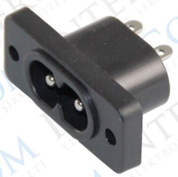 AC TEYP SOKETİ ŞASE C8 AC-006 (IC-212-2) (10 Adet)