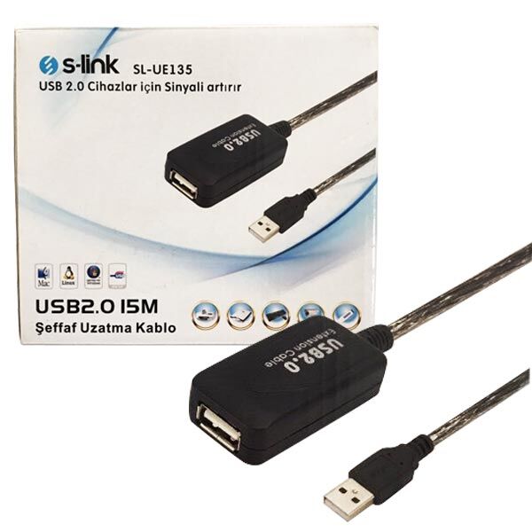 Powermaster Usb 2.0 15 Metre Uzatma Kablosu PM-11426