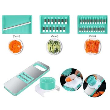 Sunup SN-20947 Paslanmaz Çelik Rende Sebze Dilimleyici Doğrayıcı