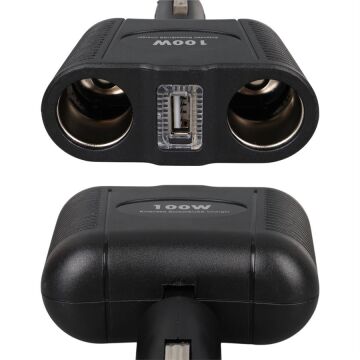 Olesson 1646 12-24V Tek USB Girişli 100W Çiftli Araç Çakmak Çoklayıcı