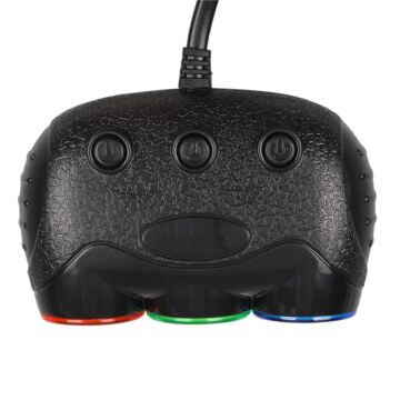 Olesson 1633 12-24V Tek USB Girişli 120W 80cm Kablolu Dijital Voltaj Ekranlı 3'lü Araç Çakmak Çoklayıcı