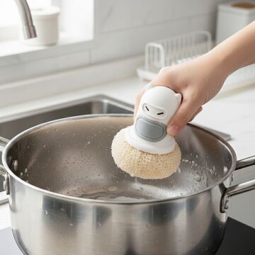 Sunup SN-29190 Ninja Tasarımlı Deterjan Hazneli Mutfak Bulaşık Fırçası