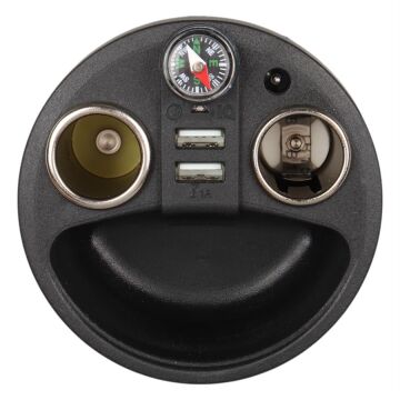 Olesson 1640 12-24V Çift USB Girişli 120W 80cm Kablolu Dijital Voltaj Ekranlı 2'li Araç Çakmak Çoklayıcı