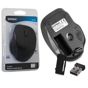 Everest SM-803 800/1200/1600 Dpi Usb Kablosuz Mouse