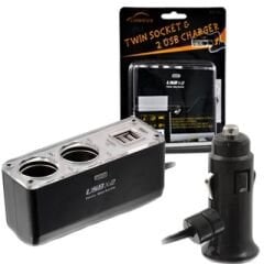 PLATOON PL-8990 USB+2Lİ ÇAKMAK ÇOKLAYICI