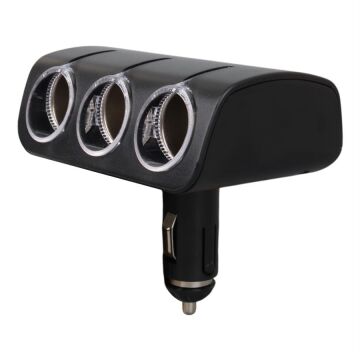 Olesson 1520 12-24V 120W 3'lü Araç Çakmak Çoklayıcı