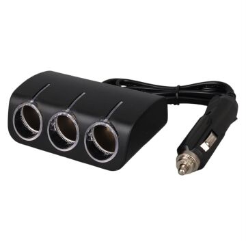 Olesson 1521 12-24V 120W 80 CM Kablolu 3'LÜ Araç Çakmak Çoklayıcı