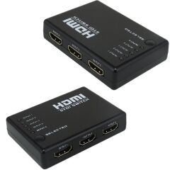 PowerMaster PM-8342 5 Giriş 1 Çıkış HDMI 2.0 4K@60Hz Switcher Toplayıcı Kumandalı