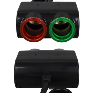 Olesson 1631 12-24V Tek USB Girişli 120W 80cm Kablolu 2'LI Araç Çakmak Çoklayıcı