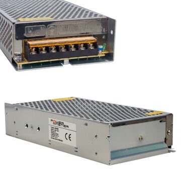 Powermaster PM-14069 12 Volt - 16.7 Amper - 200 Watt Metal Kasa Adaptör