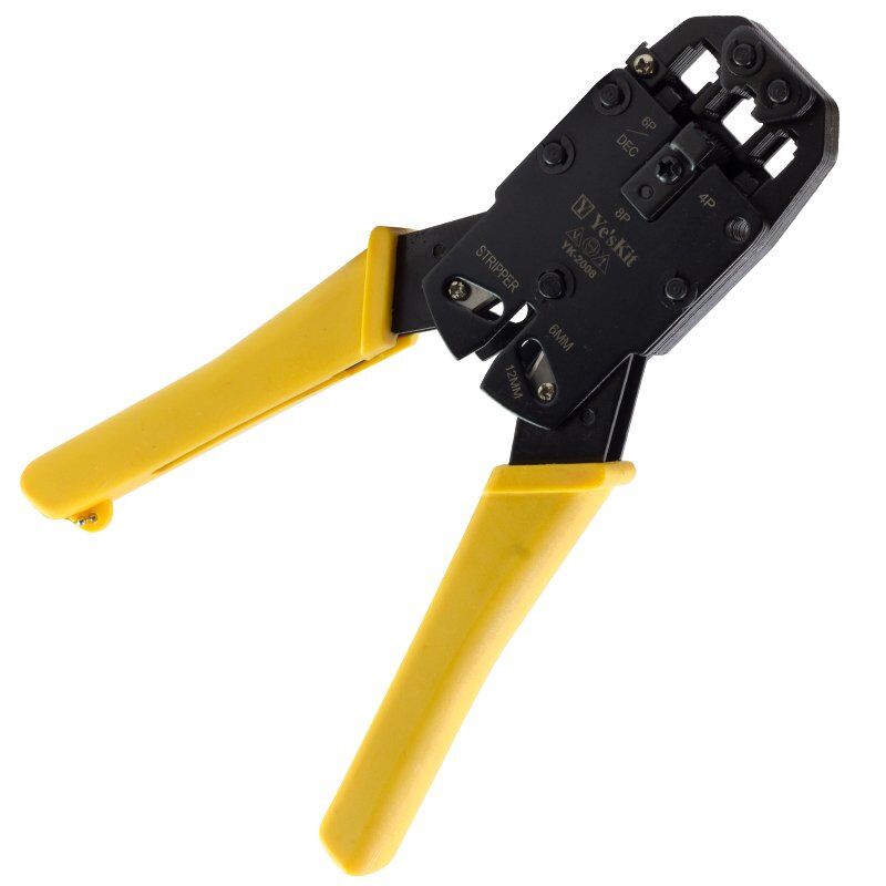 YesKit YK-2008 RJ11-RJ12-RJ22-RJ45 Sıkma Pensesi