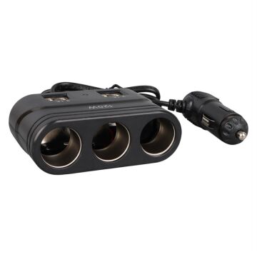 Olesson 1678 12-24V 4 USB Girişli 120W 80cm Kablolu 3'lü Araç Çakmak Çoklayıcı