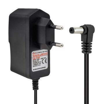 Powermaster PM-16738 6 Volt - 2 Amper 5.5*2.5 Mm Uçlu Plastik Kasa Priz Tipi Adaptör