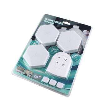 Powermaster MX-359 Üçlü Altıgen Kumandalı Pilli Dokunmatik Tezgah Altı LED Aydınlatma