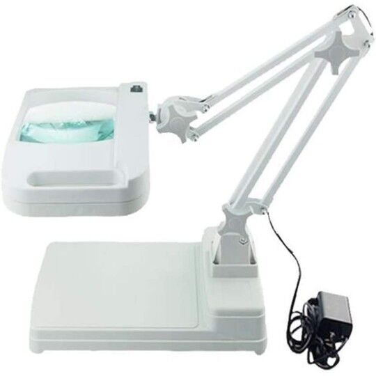 Nikula-5X 10X Büyüteç - LED Işıklı Süper Parlak Enerji Tasarruflu Masa Lambası