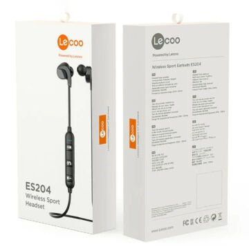 Lenovo Lecoo Es204 Boyun Bantlı Mikrofonlu Kulak İçi Bluetooth Kulaklık