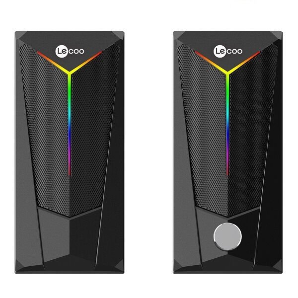 Lenovo Lecoo DS104 Kablolu Usb + 3.5Mm Jack 6W 80dB Rgb Işıklı 1+1 Gaming Speaker - Hoparlör
