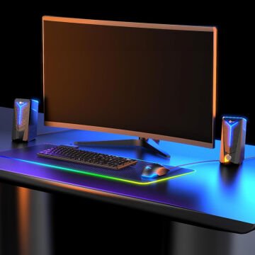 Lenovo Lecoo DS104 Kablolu Usb + 3.5Mm Jack 6W 80dB Rgb Işıklı 1+1 Gaming Speaker - Hoparlör