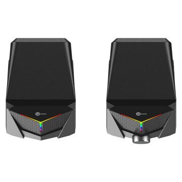Lenovo Lecoo DS104 Kablolu Usb + 3.5Mm Jack 6W 80dB Rgb Işıklı 1+1 Gaming Speaker - Hoparlör