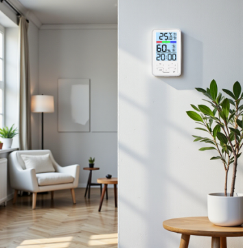 Loyka D7 Sıcaklık ve Nem Ölçer | Saat Göstergesi | Arka Işıklı Ekran