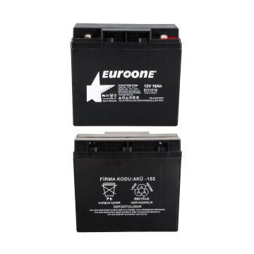 Euroone EO1218 12 Volt 18 Amper Bakımsız Kuru AGM Akü